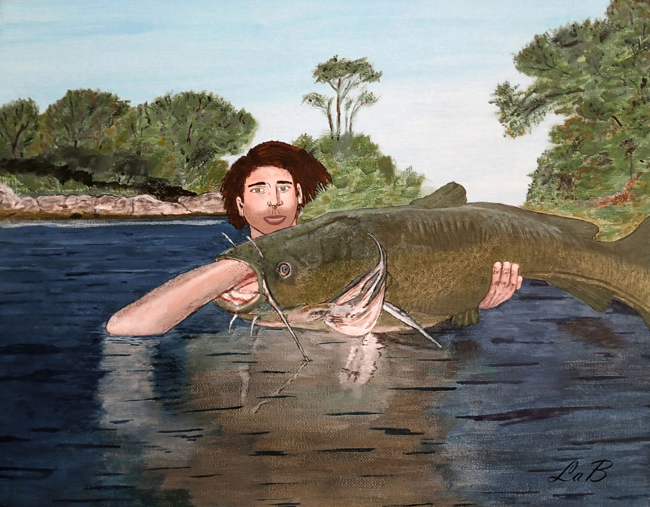 Missouri Noodling (LaB No107) — modern interpretation of American Regionalism